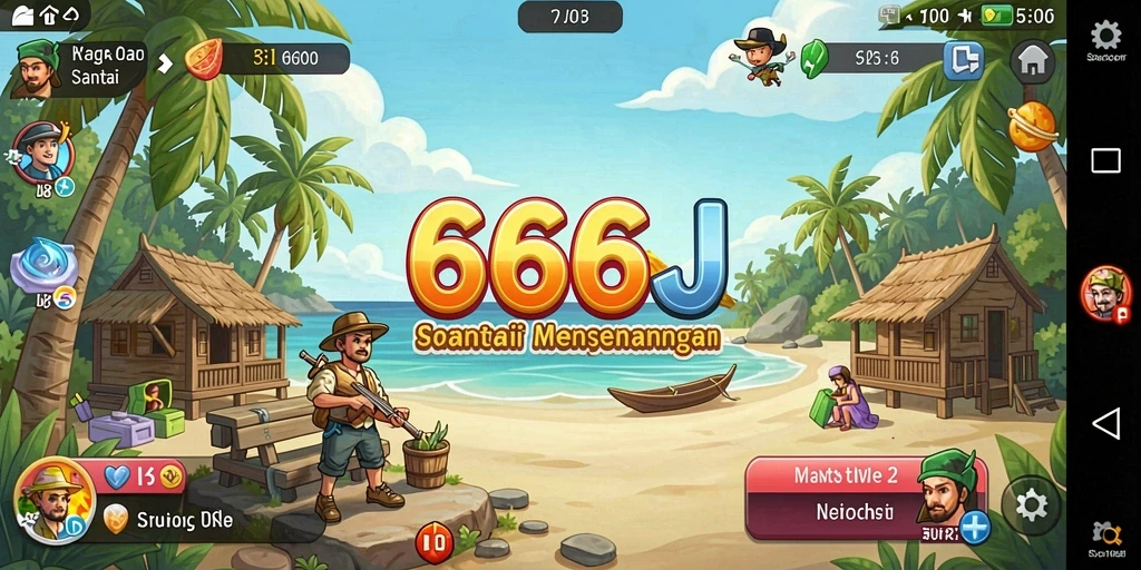 Tangkapan layar gameplay 666J menampilkan momen-momen seru saat bermain.