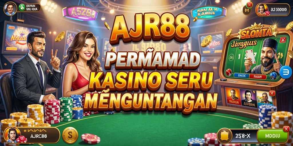 Screenshot gameplay AJR88 yang penuh aksi dan keseruan Kasino.