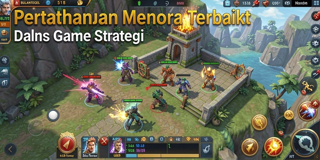 Tampilan menarik dari gameplay Tower Defense BULANTOGEL.