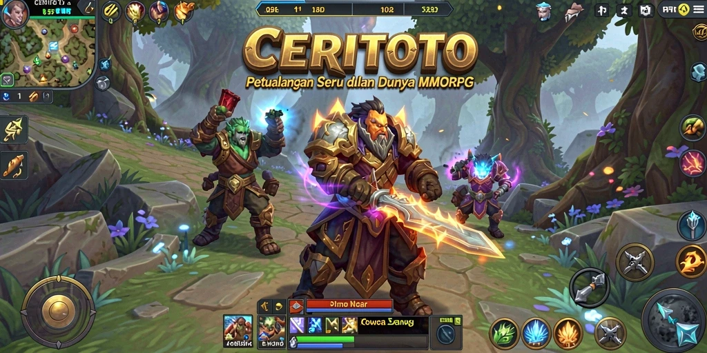Tampilan gameplay CERITOTO yang menakjubkan dan penuh aksi.