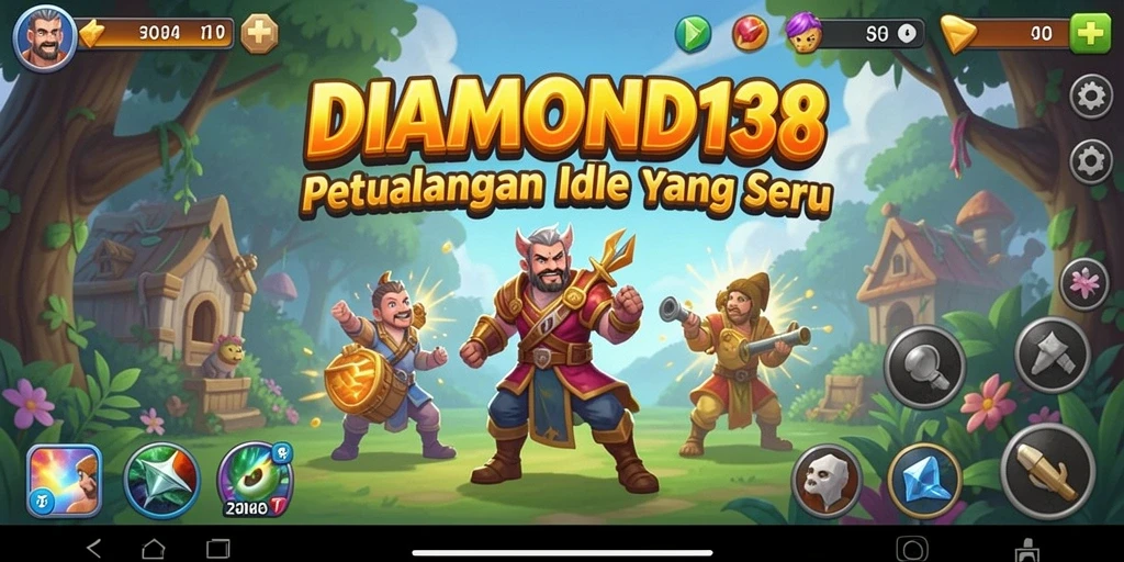 Tampilan gameplay seru DIAMOND138 dengan fitur pengumpulan otomatis.