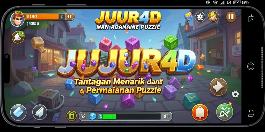 Tampilan gameplay JUJUR4D dengan tantangan Puzzle menarik.
