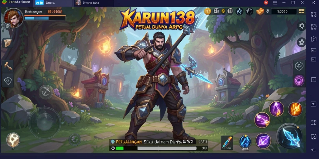 Screenshot menunjukkan pertarungan intens di dalam game ARPG.