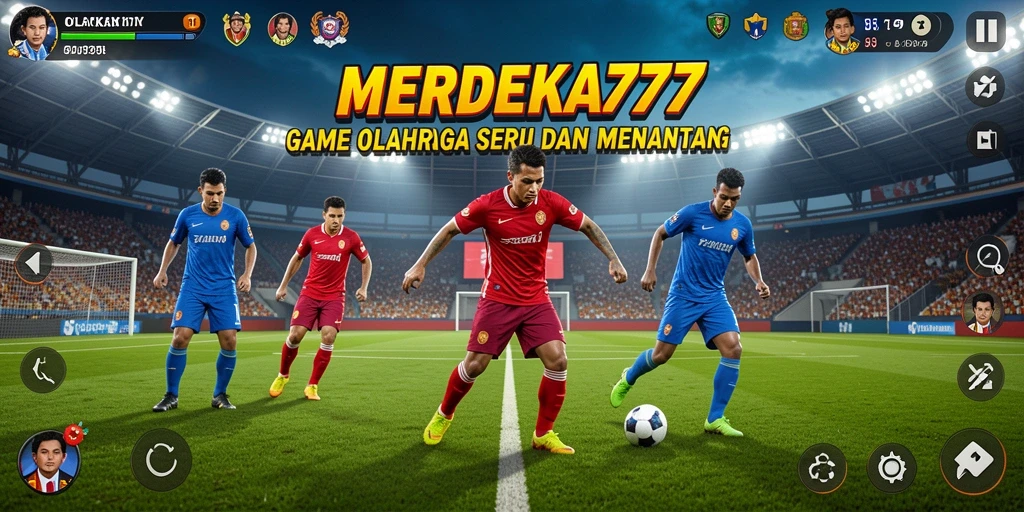 Tampilan screenshot MERDEKA777 menampilkan aksi permainan olahraga yang seru.