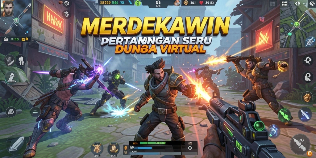 Tangkapan layar dari gameplay <strong>MERDEKAWIN</strong> yang penuh aksi dan pertarungan seru.