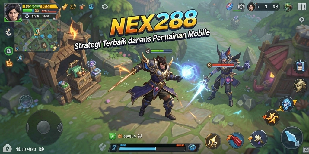 Screenshot NEX288 menampilkan pertempuran strategi yang mendebarkan.