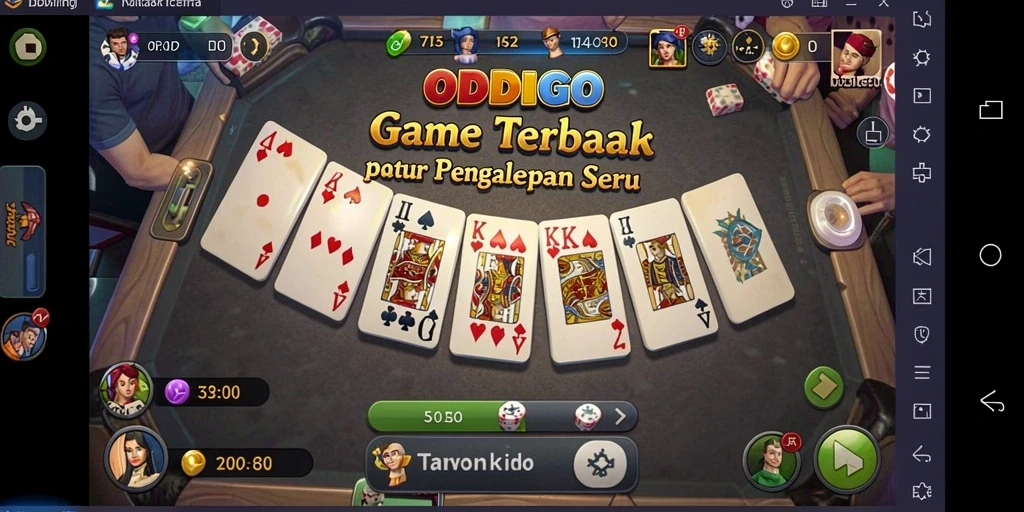 Tampilan gameplay Domino yang menarik dari ODDIGO.