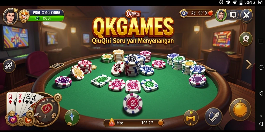 Tampilan gameplay QiuQiu yang seru dan kompetitif.