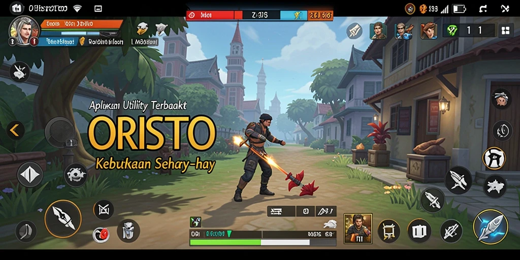 Tampilan utama ORISTOTO yang sederhana dan fungsional.