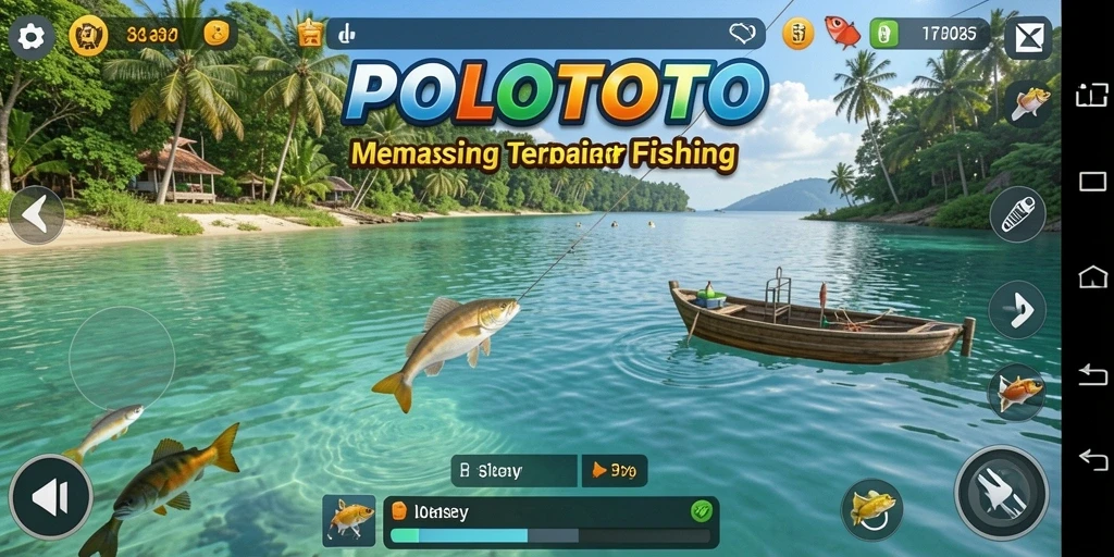 Tangkapan ikan di <strong>POLOTOTO</strong> dengan grafis yang menakjubkan.