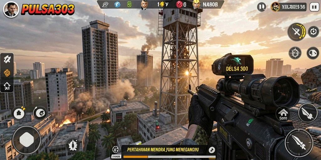 Gameplay menara pertahanan yang mendebarkan di PULSA303.