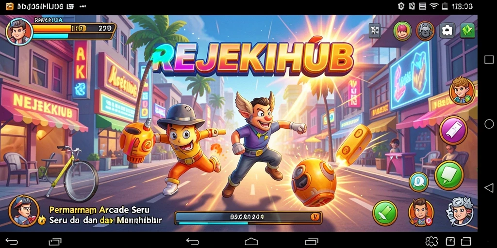 Tampilan gameplay seru dari REJEKIHUB yang menantang.