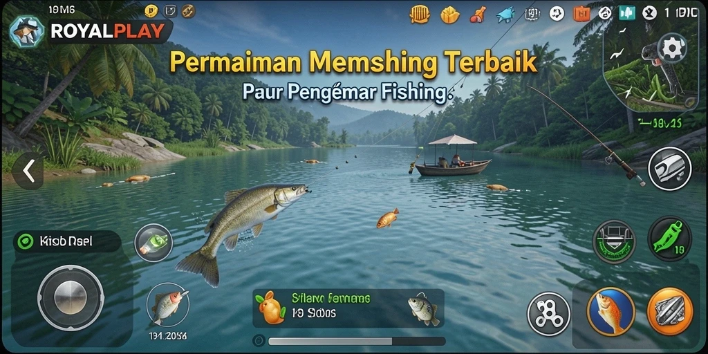 Screenshot gameplay memancing yang mendebarkan di ROYALPLAY.
