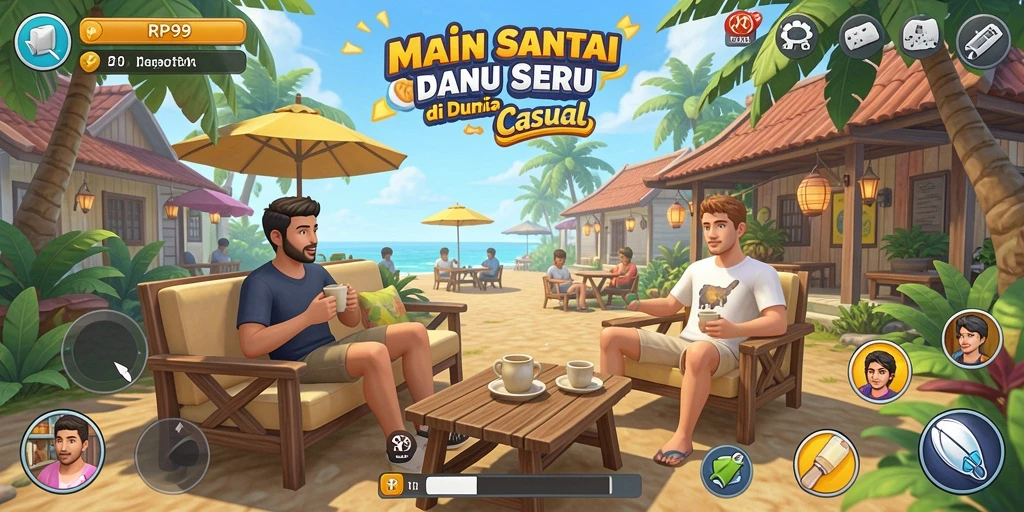 Tangkapan layar gameplay RP99 yang menampilkan aksi seru dan karakter menggemaskan.