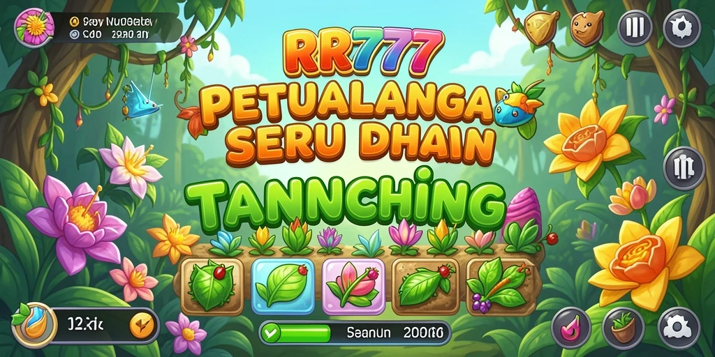 Tampilan gameplay seru dalam match-3 yang penuh warna.