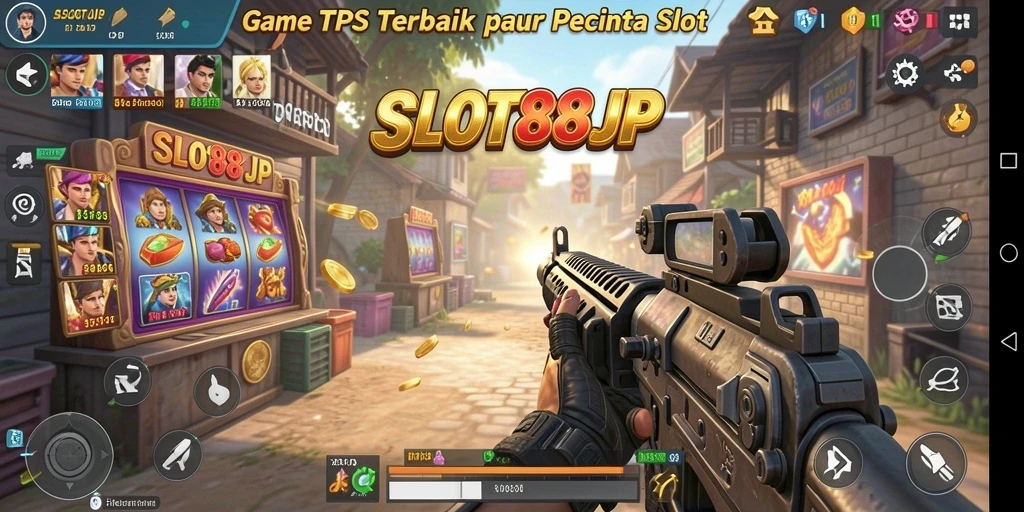 Tampilan gameplay SLOT88JP yang penuh warna dan dinamis.
