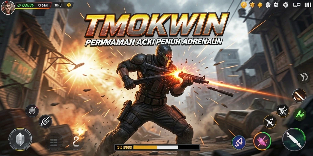 Gambaran gameplay TMOKWIN dengan aksi yang intens dan menegangkan.