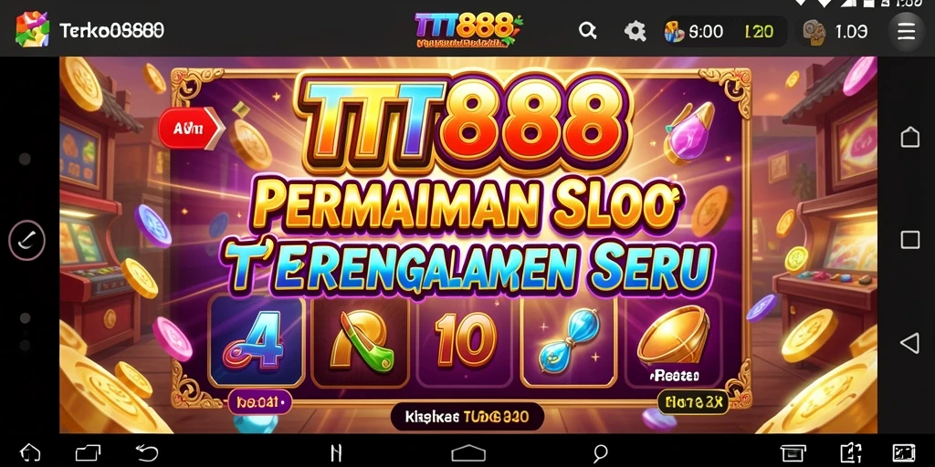 Gameplay seru TTT888 dengan grafis menakjubkan di layar.