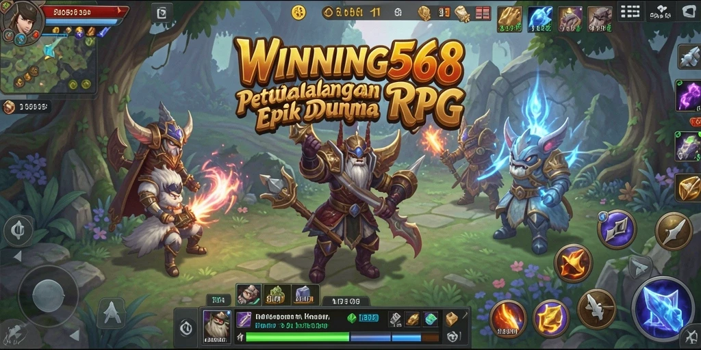 Tangkapan layar menampilkan petualangan seru dalam WINNING568.